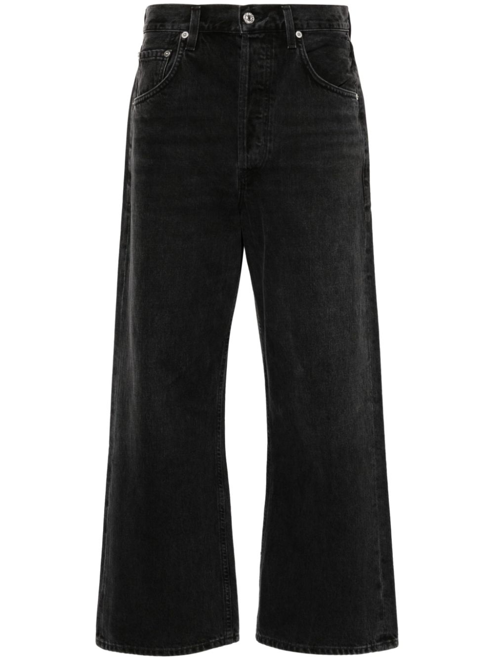 Gaucho wide-leg jeans - Black