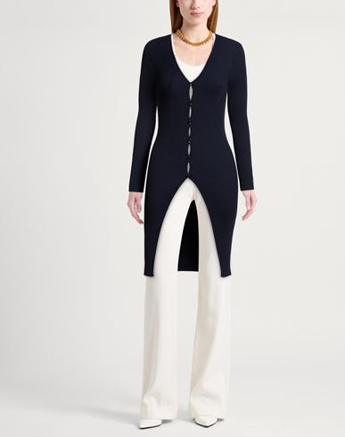Woman Cardigan Midnight blue Size ONESIZE Viscose, Polyester