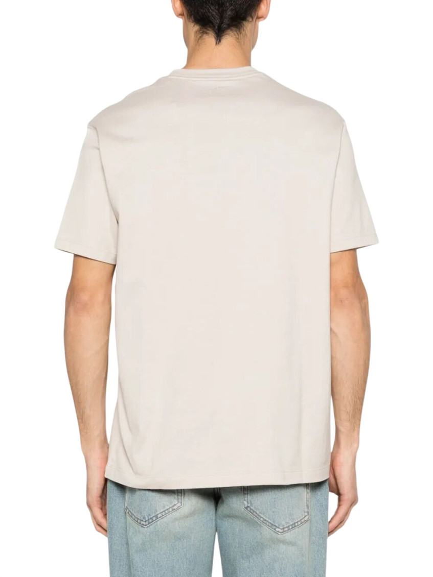Beige Crew Neck T-Shirts