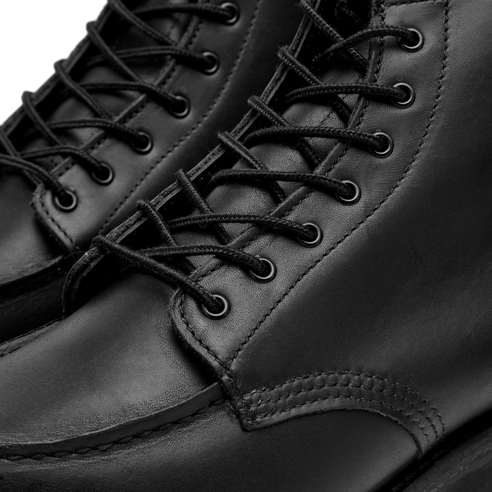 Women's 3380 Heritage 6" Moc Toe Boot in All Black Boundary, Size UK 4 