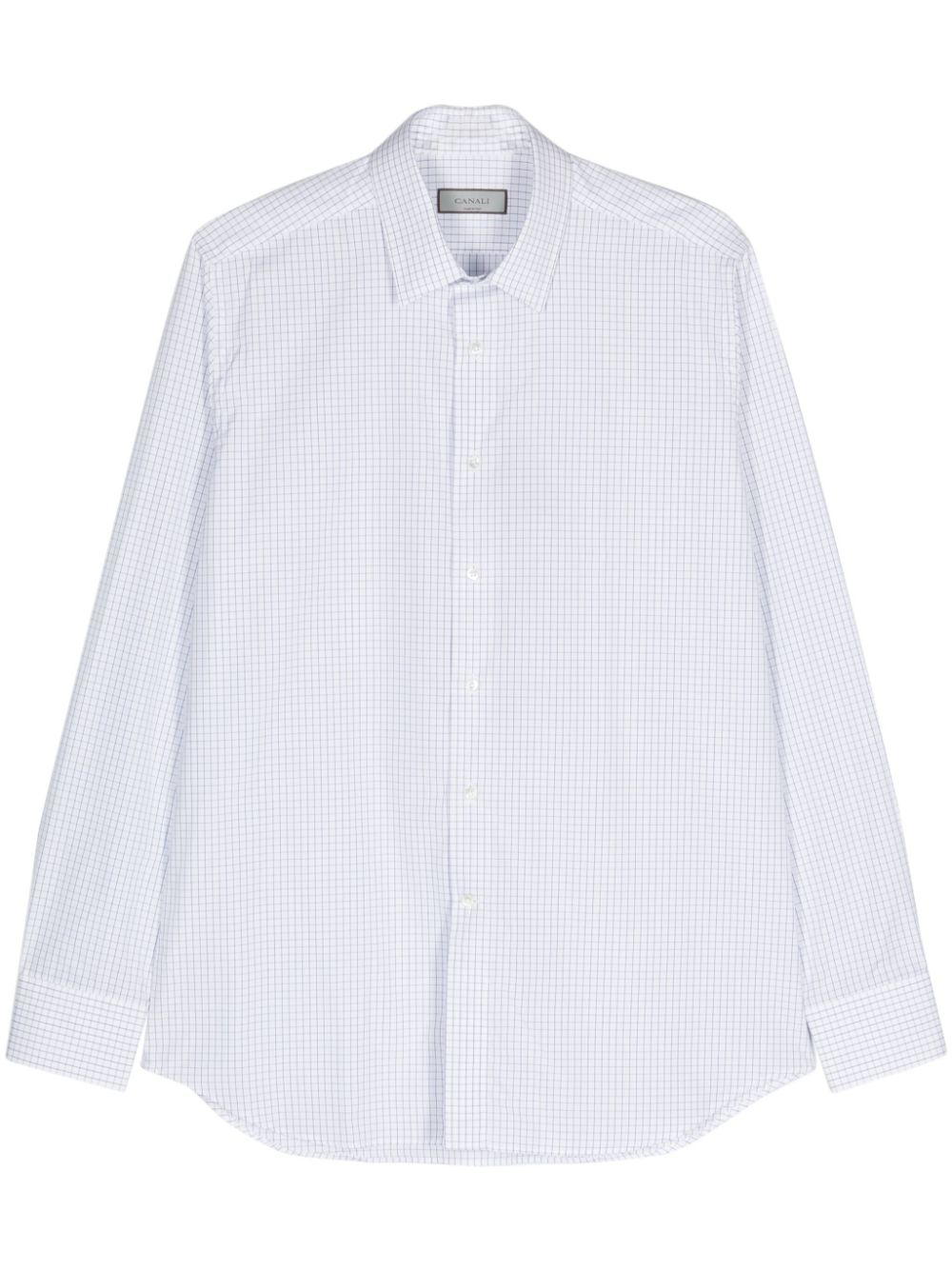 Check-pattern cotton shirt - Blue