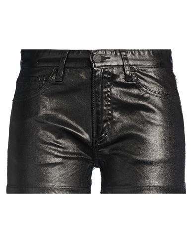 X Mixmag Woman Shorts & Bermuda Shorts Black Size 27 Cotton, Elastane, Polyurethane