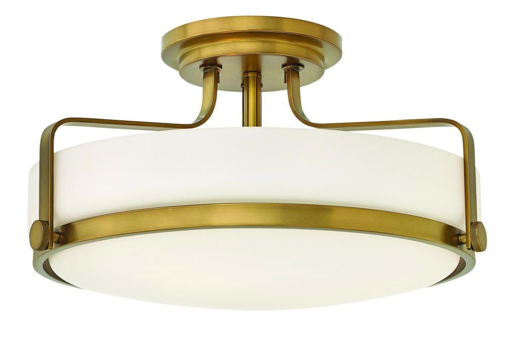 Heritage Brass LED Flush Mount from the Harper Collection