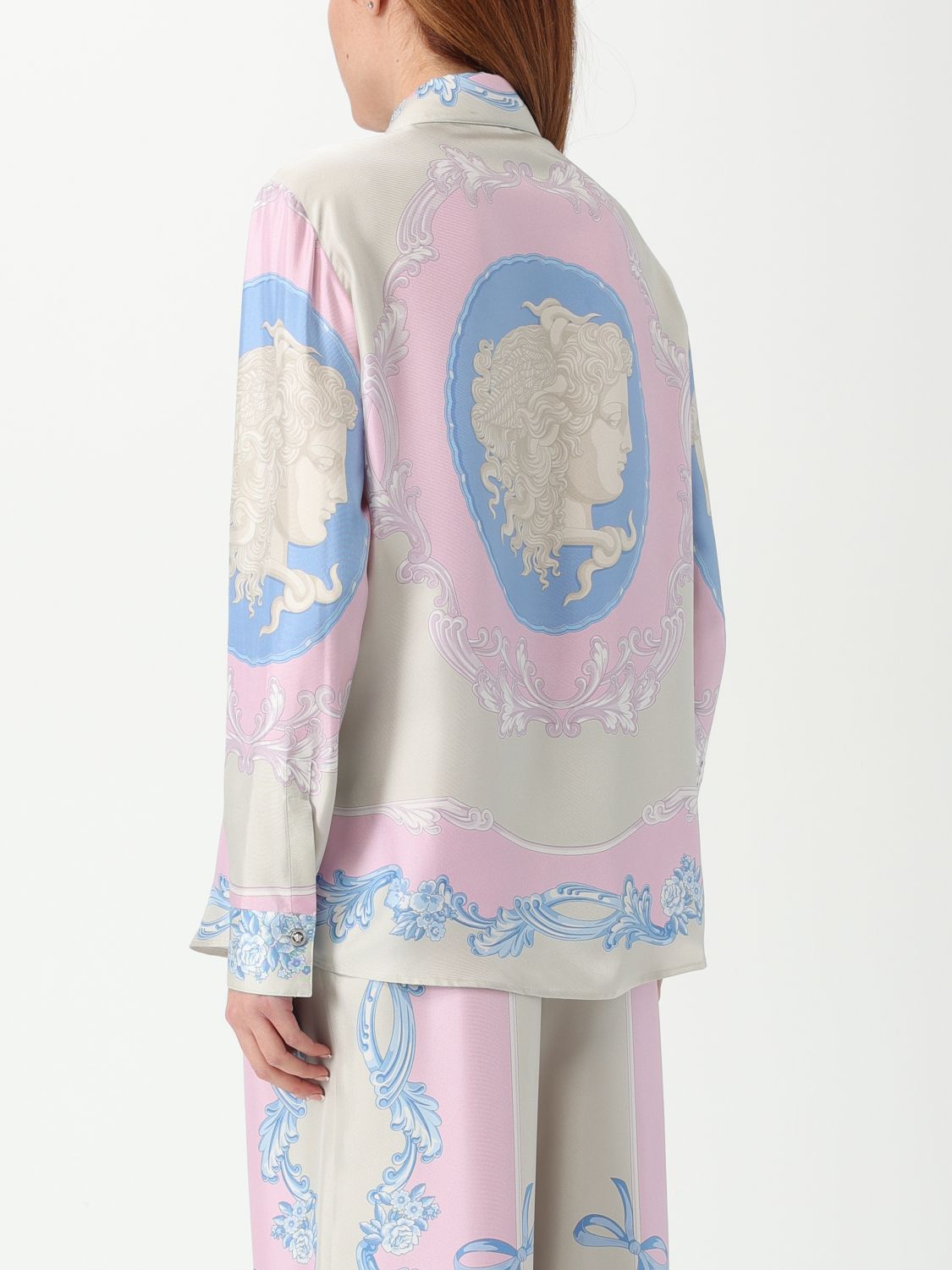 Medusa Silk Foulard Shirt