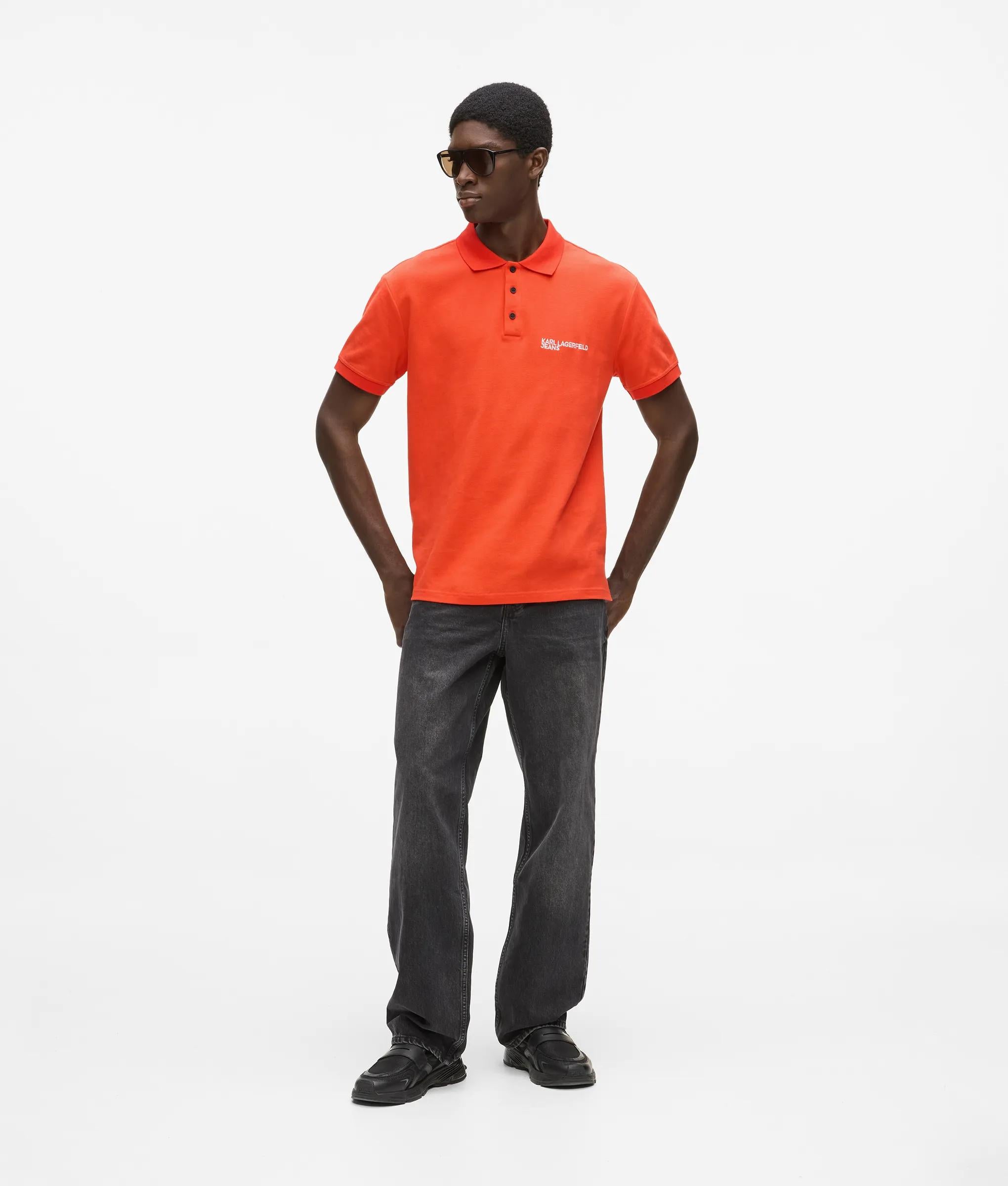 Kl Jeans - Polo Avec Logo, Homme, Grenadine