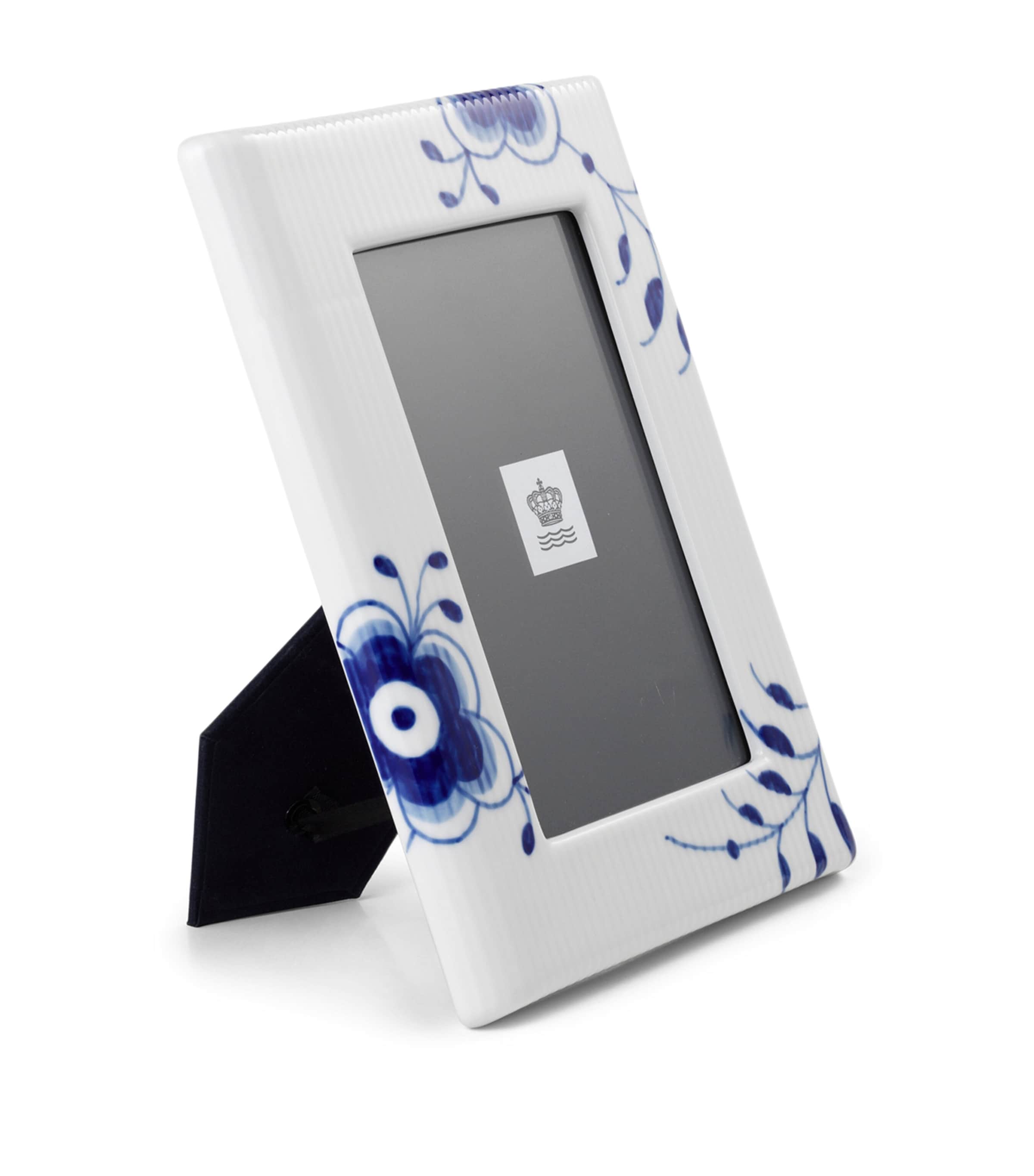 Blue Fluted Plain Mega Photo Frame