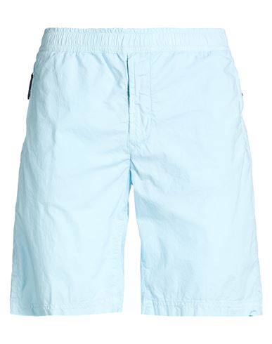 Man Shorts & Bermuda Shorts Sky blue Size 34 Cotton, Elastane