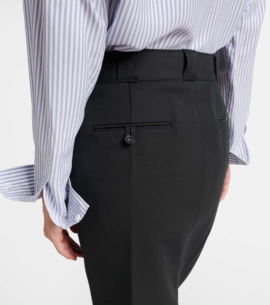 Cotton midi skirt