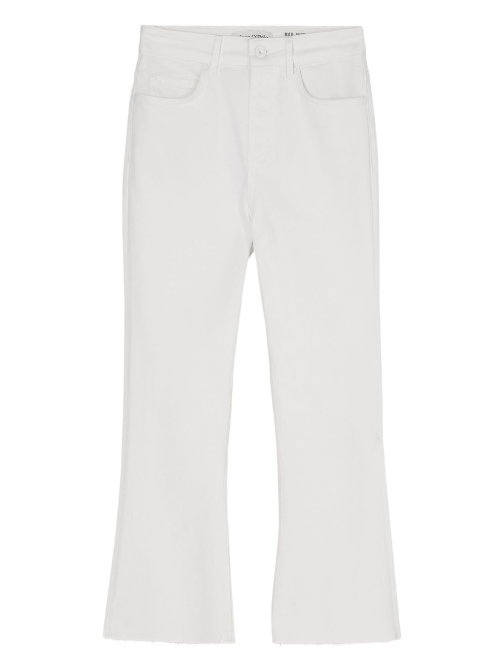 Frayed-hem jeans - White
