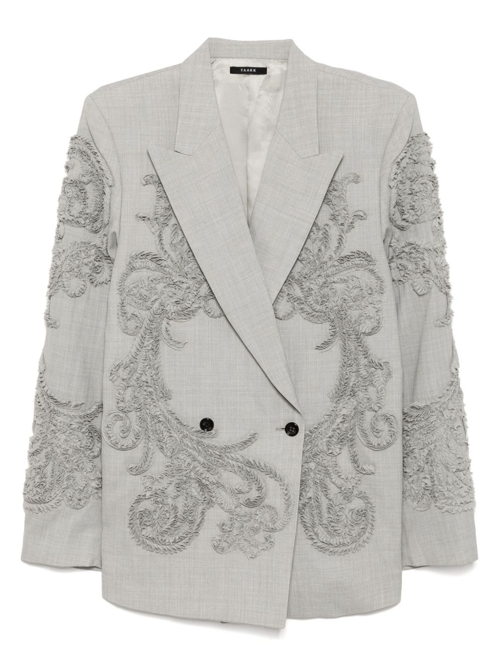 Taakk double-breasted blazer - Grey