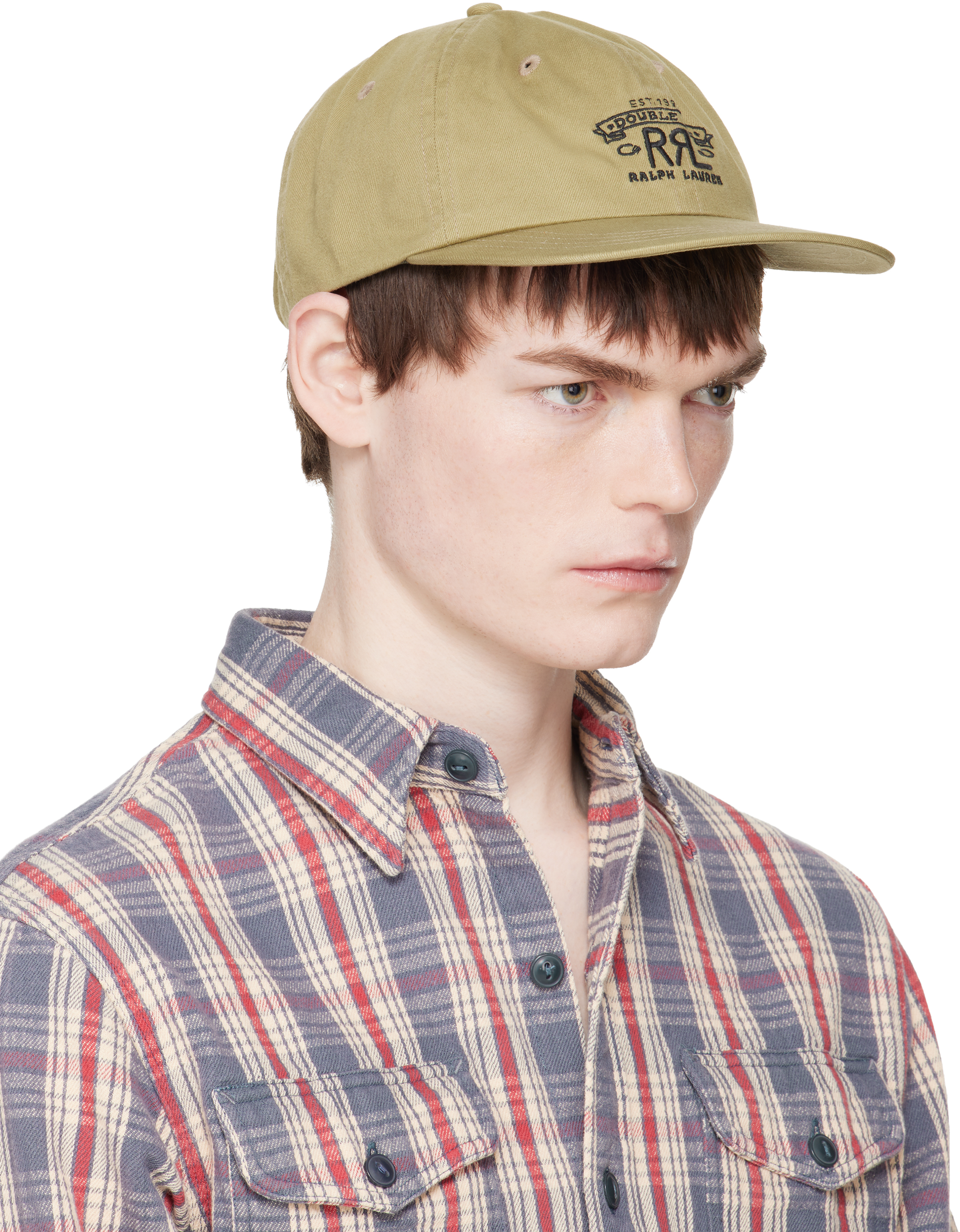 Beige Ranch Logo Twill Ball Cap