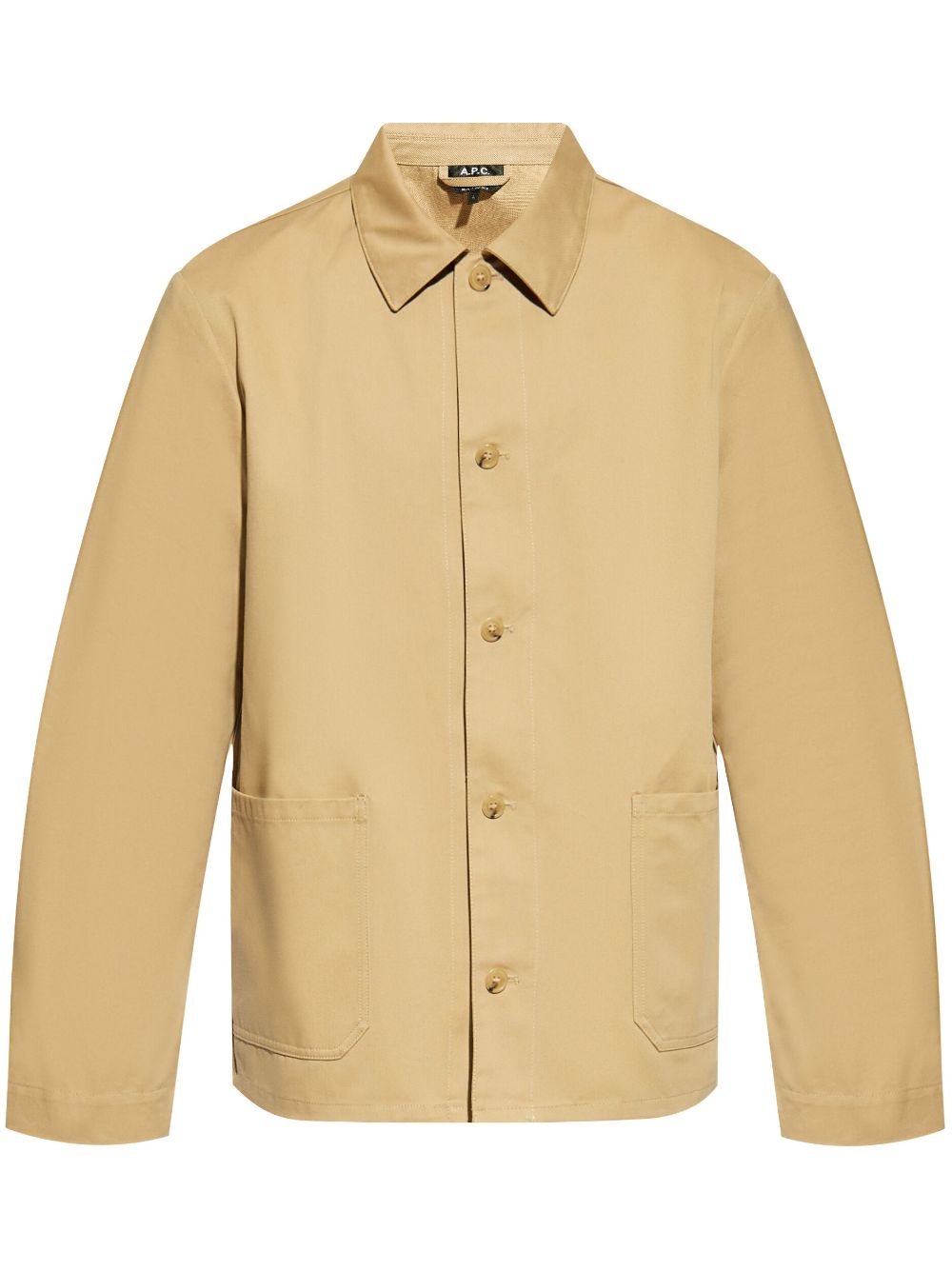 Cotton twill shirt jacket - Green