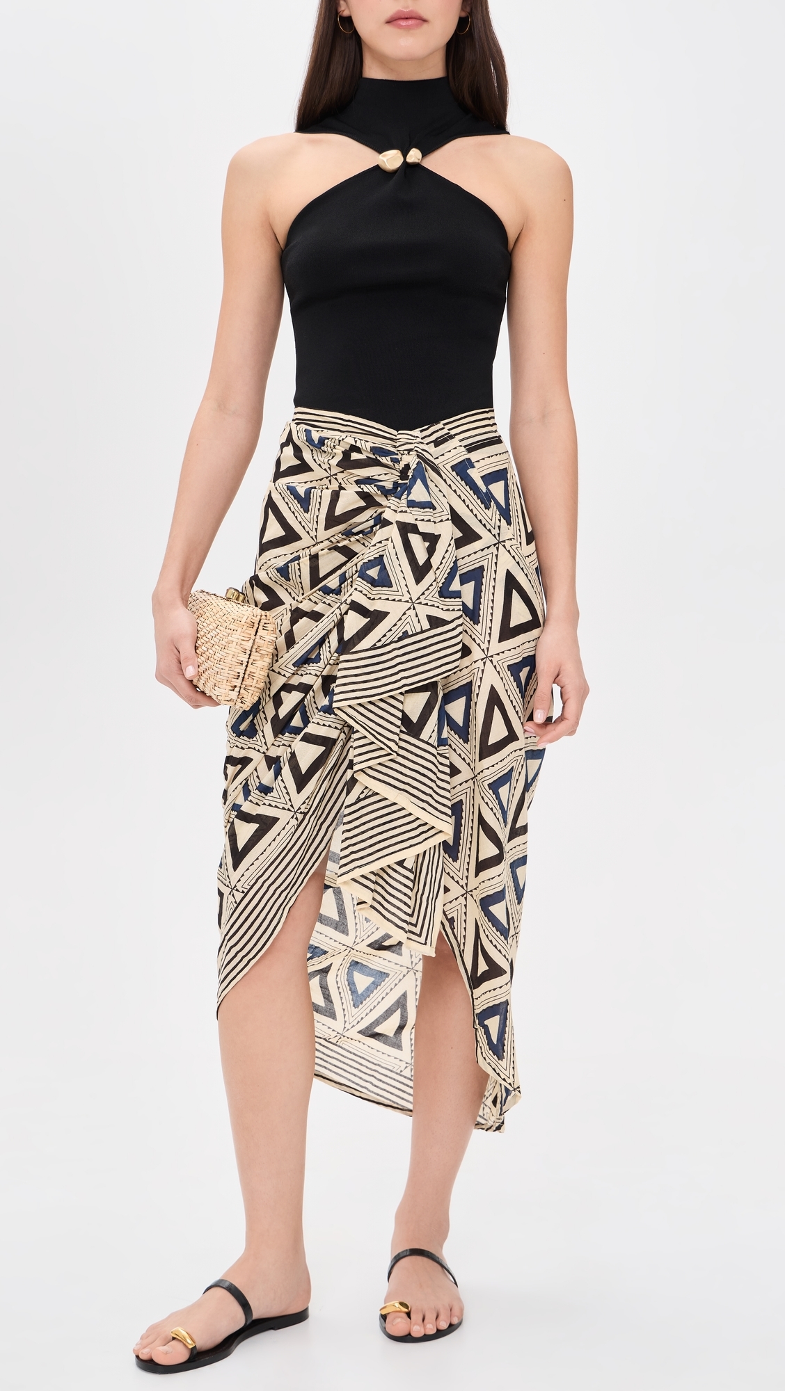 Allegra Pareo Skirt Mocha