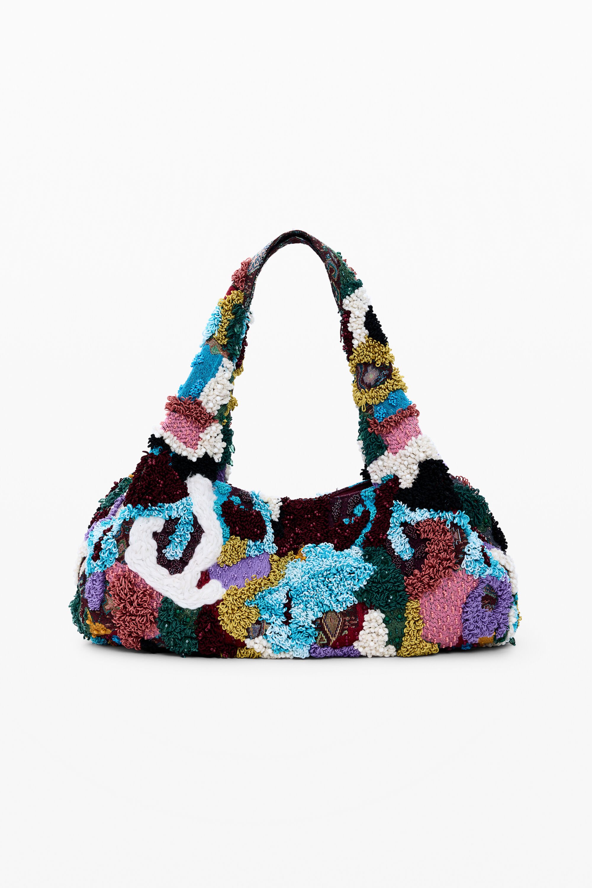 Large embroidered bag