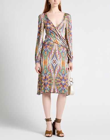 Woman Midi dress White Size 4 Viscose, Elastane