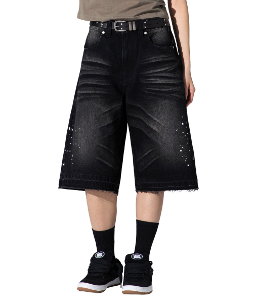 XP335 Repair Painting Bermuda Denim Pants