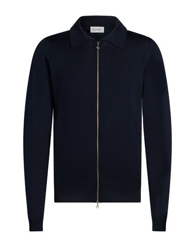 Man Cardigan Midnight blue Size XXL Virgin Wool