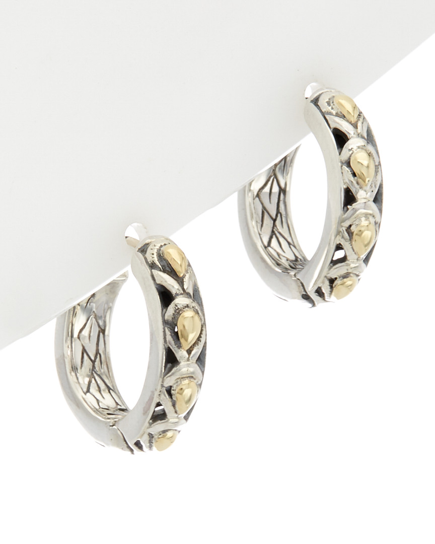 Phillip Gavriel 18K & Silver Hoop Earrings