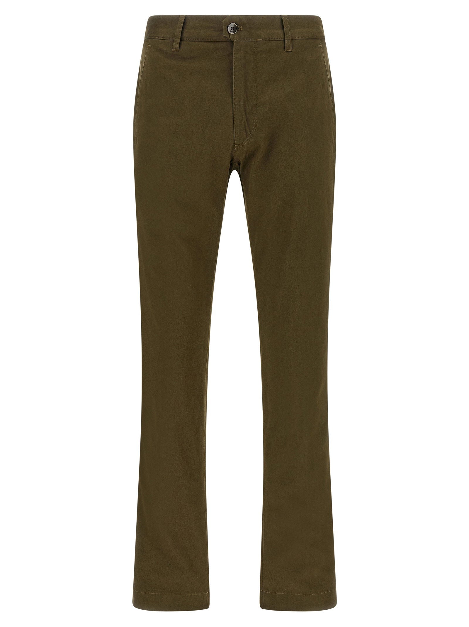 Cotton Canvas Trousers — Green