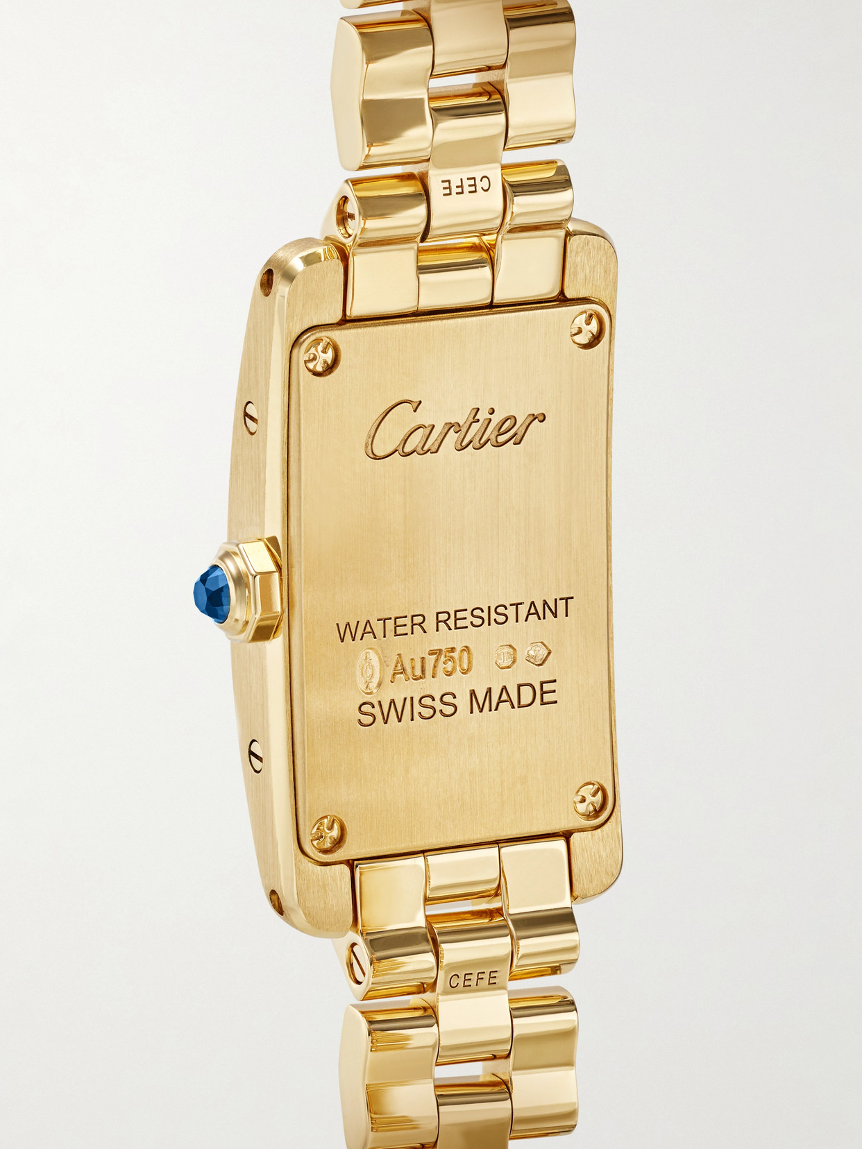 Tank Américaine Small Quartz-movement 18-karat Gold Watch, Ref. Crwgta0406 - One size