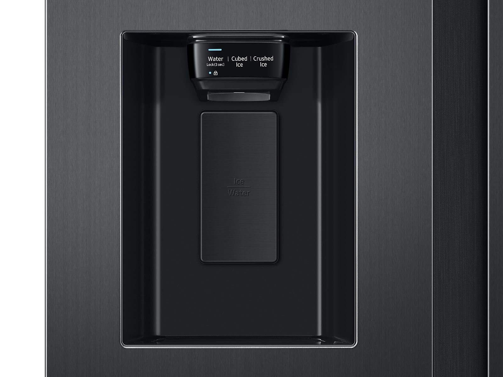 22 cu. ft. Counter Depth Side-by-Side Refrigerator with Touch Screen Family Hub™ in Black Stainless Steel(RS22T5561SG/AA)