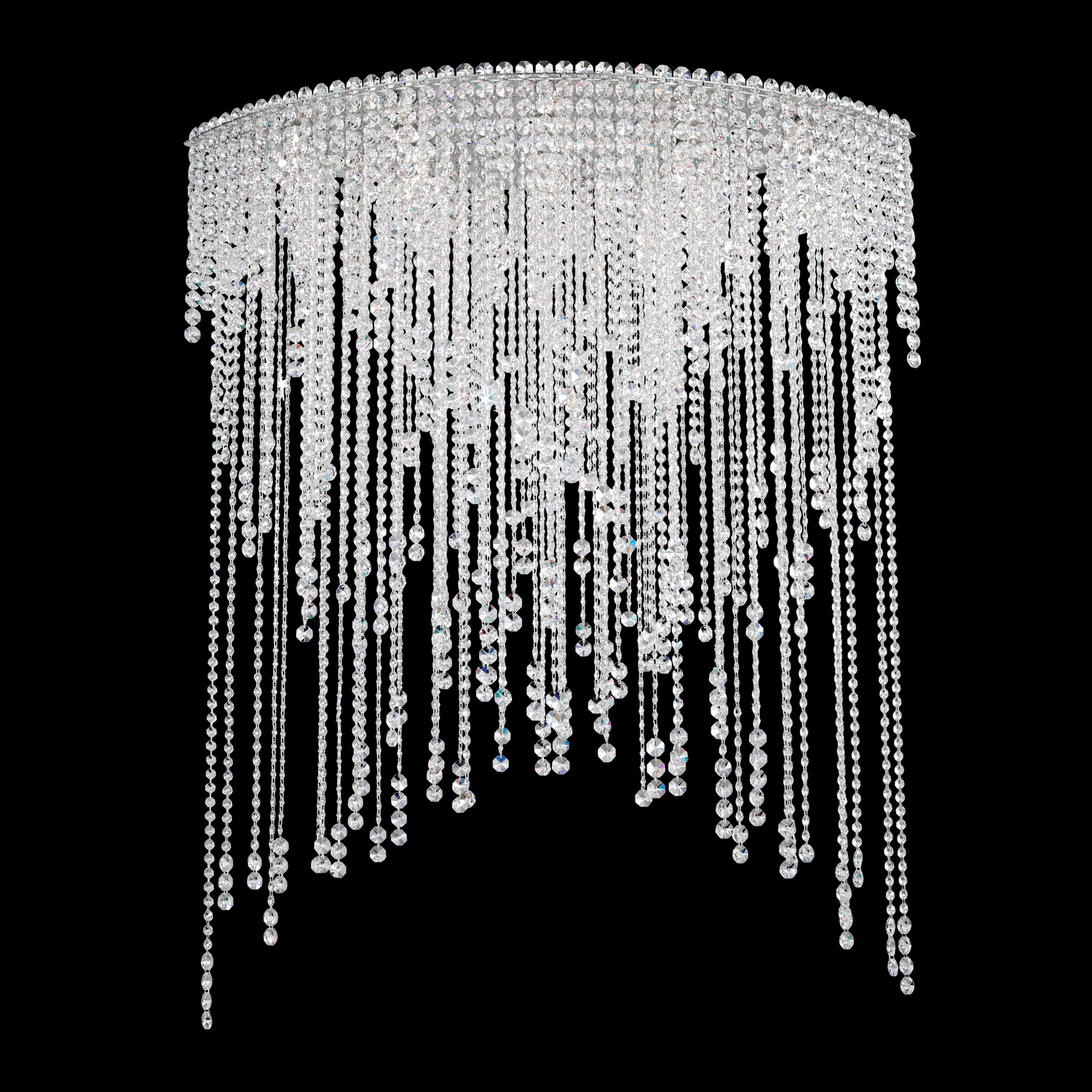 Chantant 8-Light Flush Mount Ceiling Light in Stainless Stee