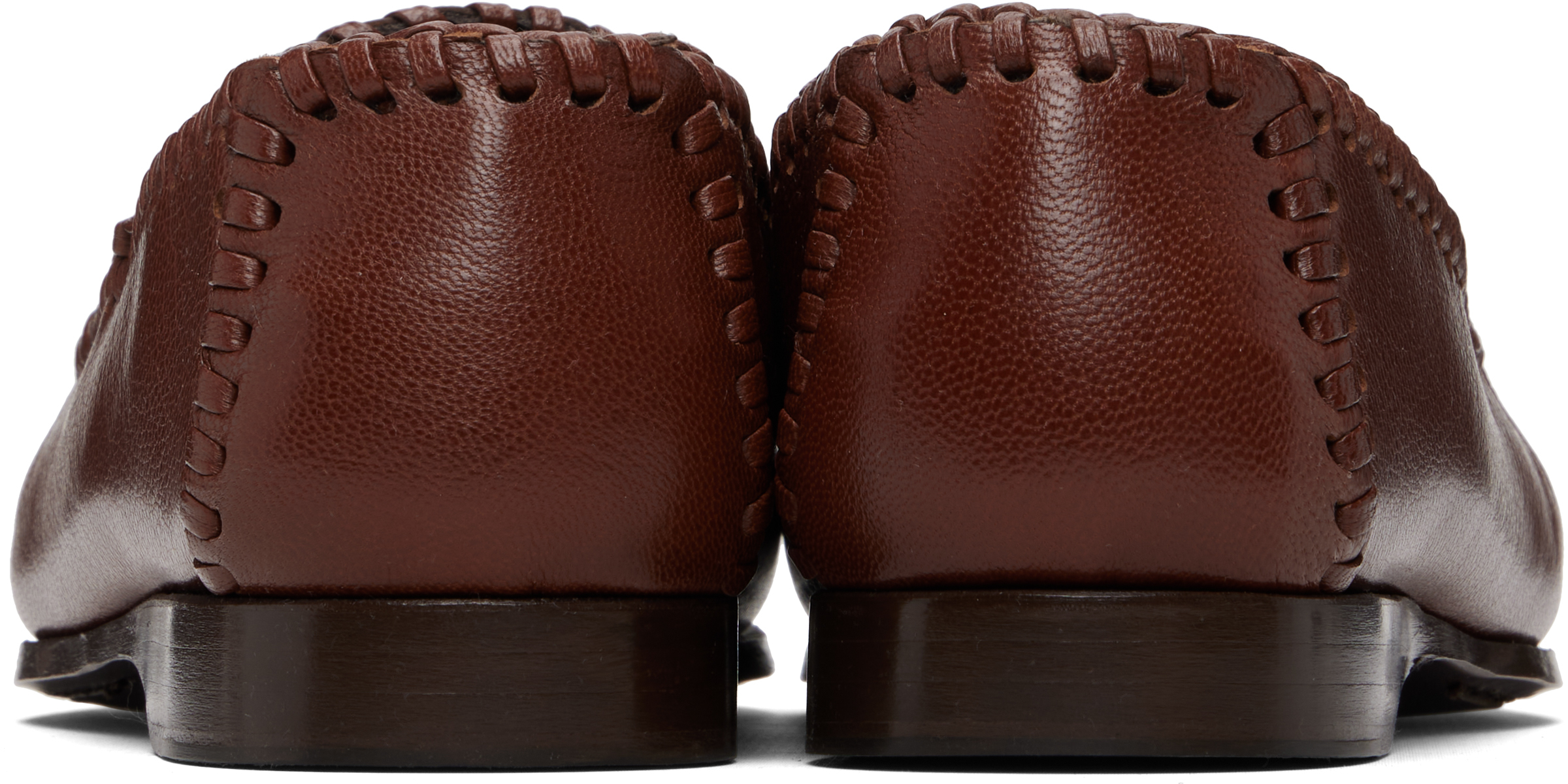 Brown Sastre Supple Shiny Loafers