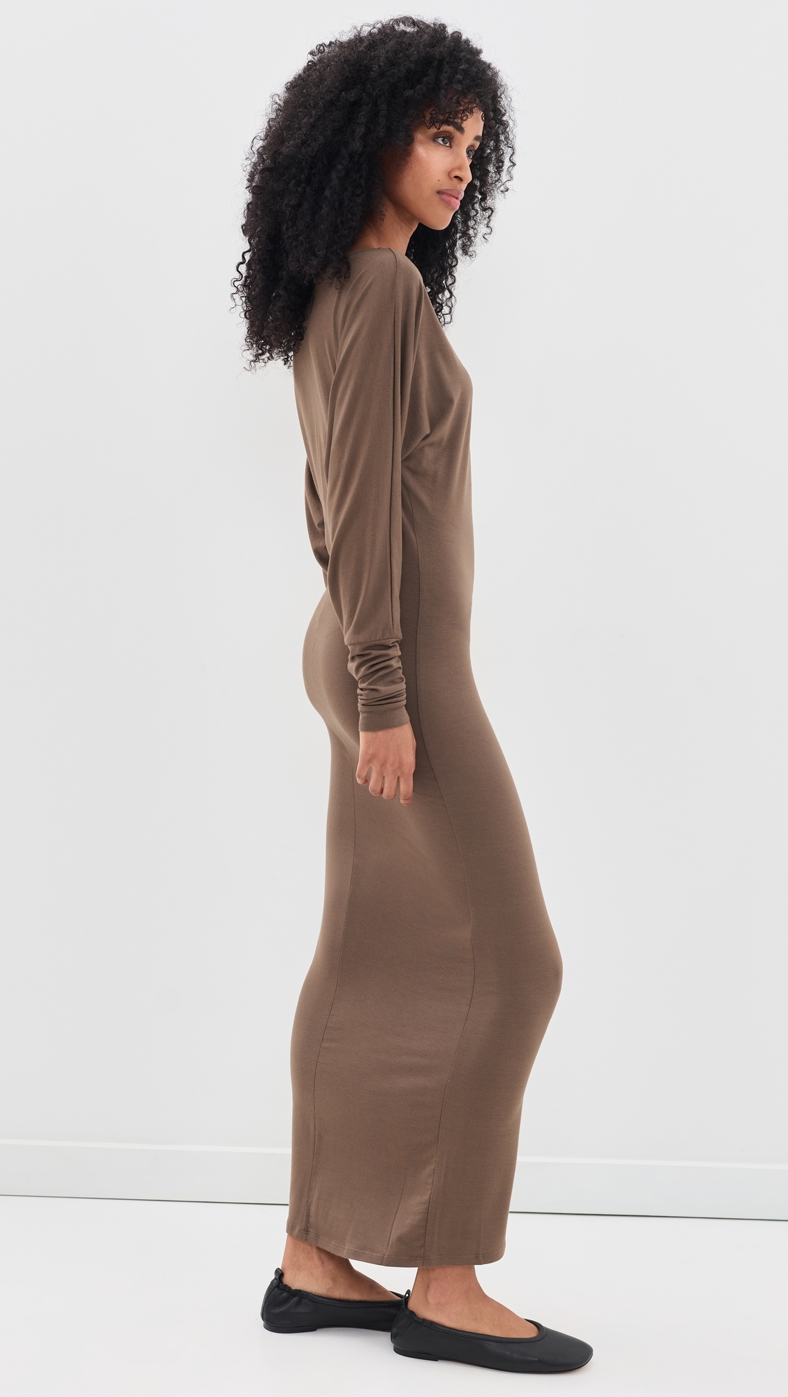 Aspen Midi Dress Mushroom