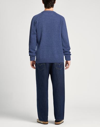 Man Sweater Azure Size L Virgin Wool, Cashmere