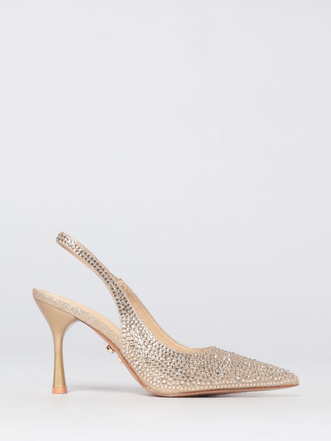 90mm crystal-embellished pumps - Silver