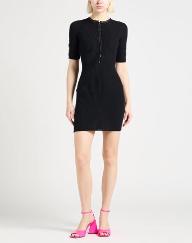 Woman Mini dress Black Size 2 Virgin Wool