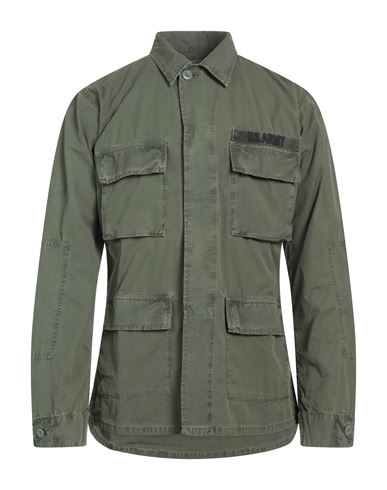 Man Jacket Military green Size XL Cotton