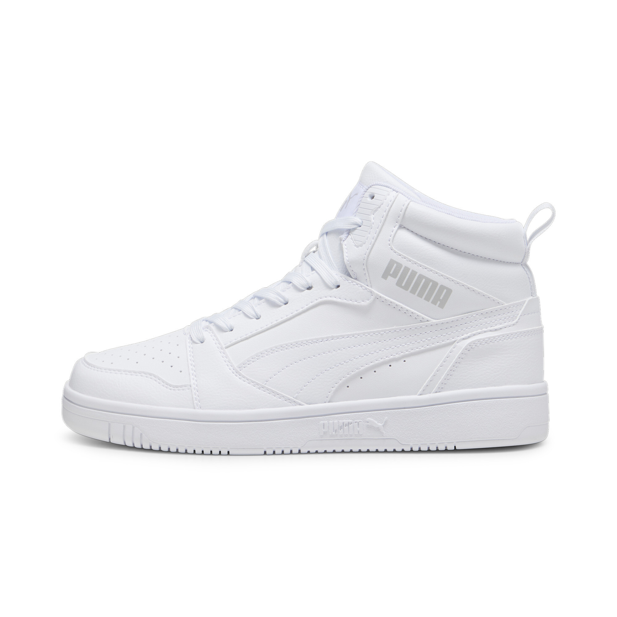 PUMA Rebound V6 Men's Mid Top Sneakers in White