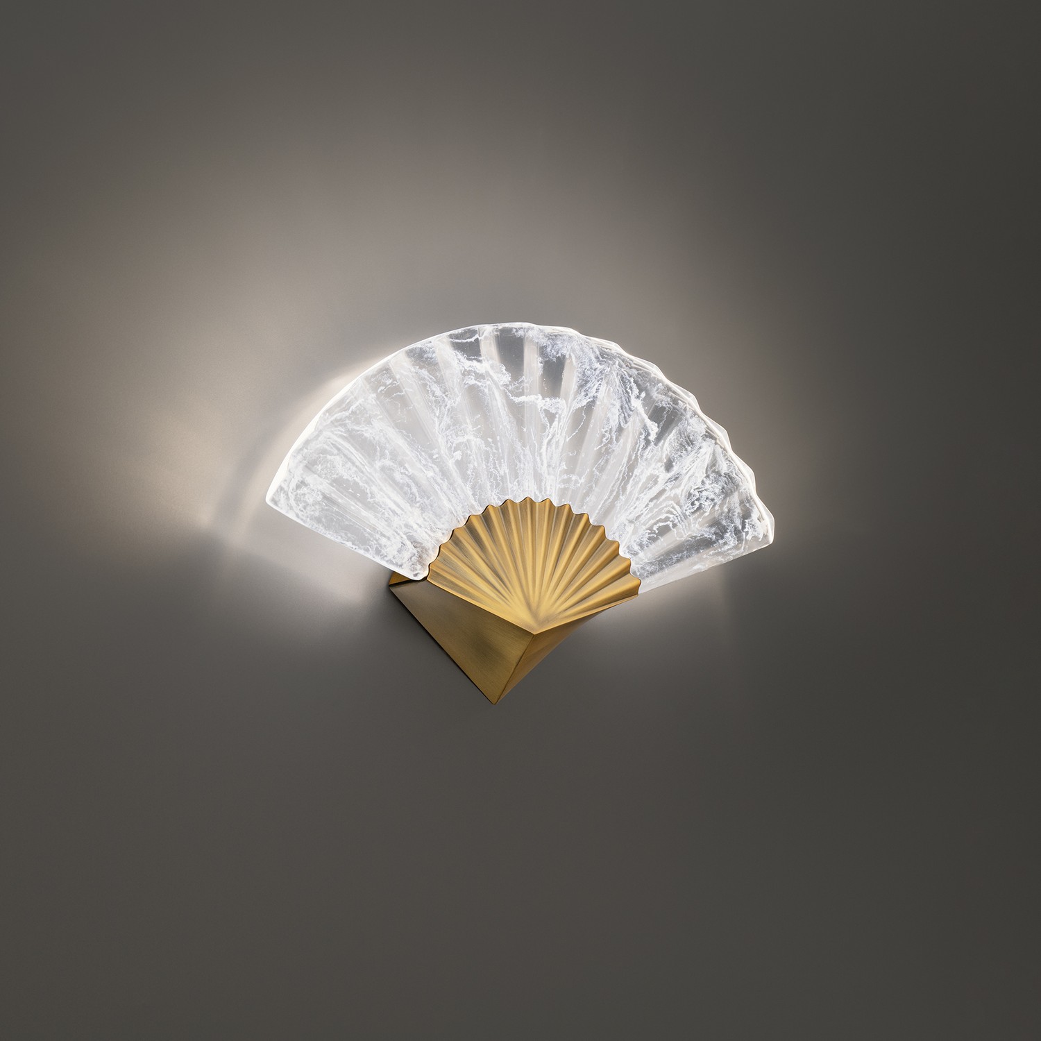Aged Brass LED Wall Sconce from the Sensu Collection
