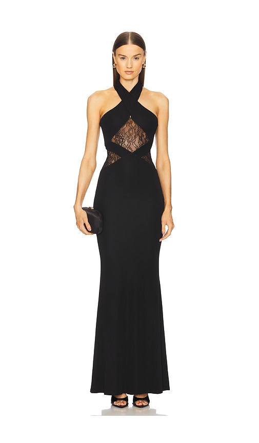 Michael Costello x REVOLVE Calithea Gown in Black.  XS. Also in