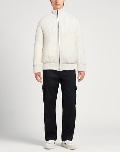 Man Jacket Ivory Size 40 Virgin Wool