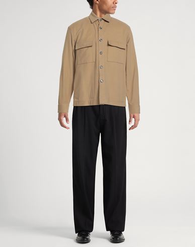 Man Jacket Sand Size S Cotton