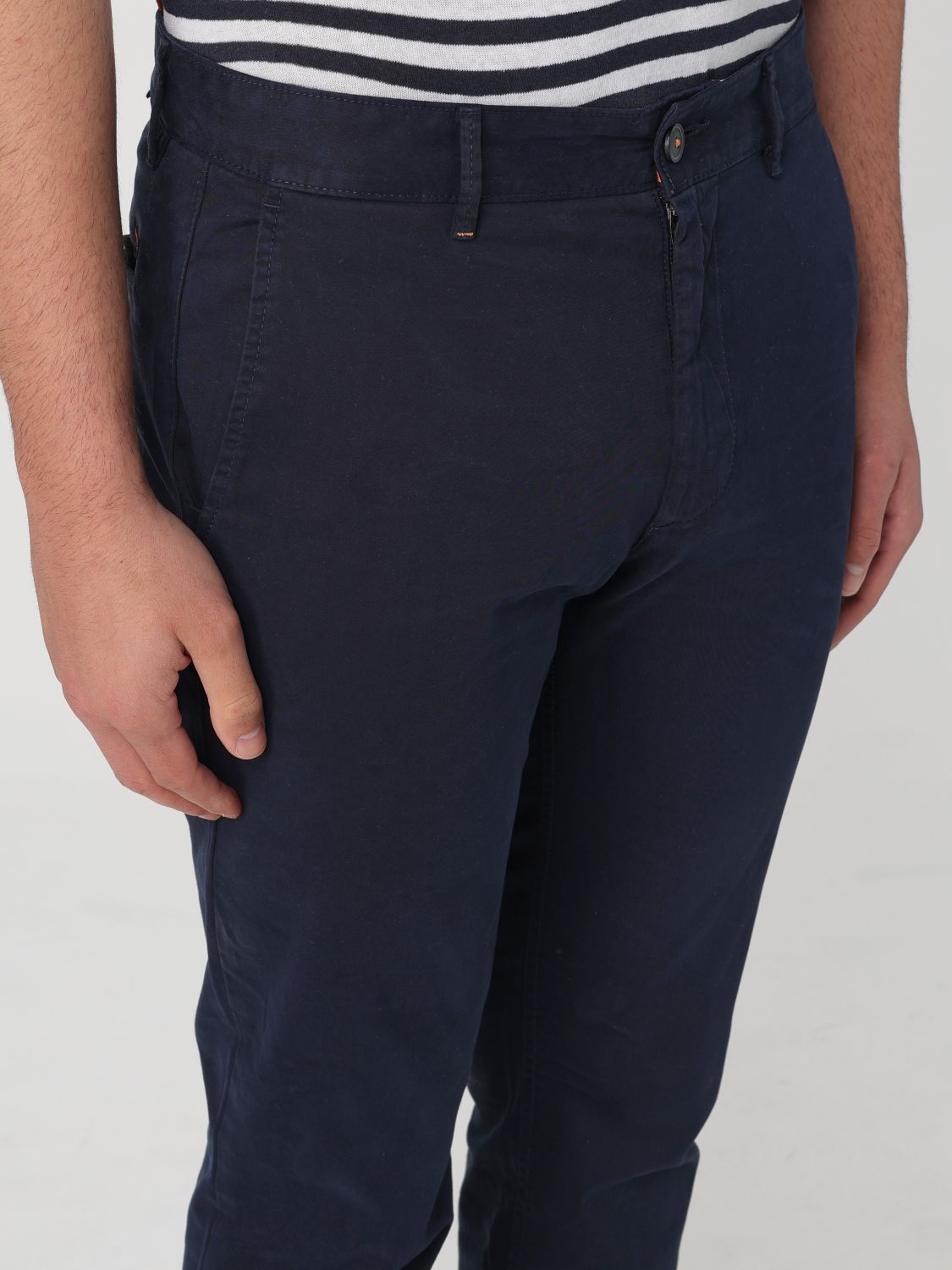 Pants Men color Blue