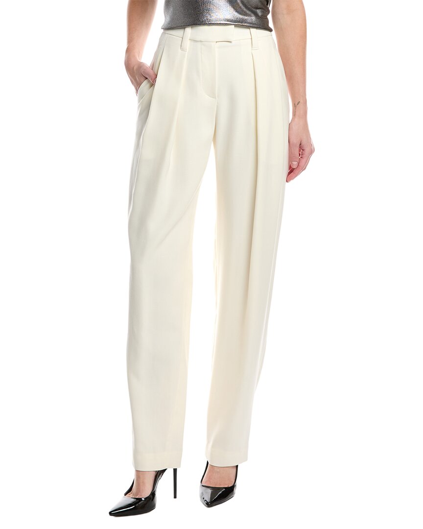 Pleated Wool-Blend Pant