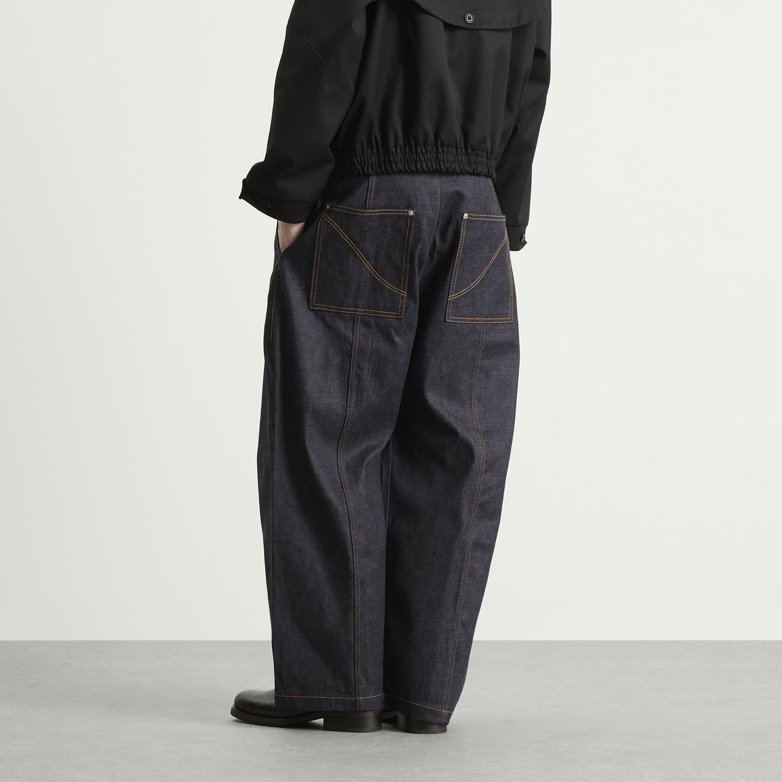 Men's Welt Trouser Denim Jeans in Raw Indigo