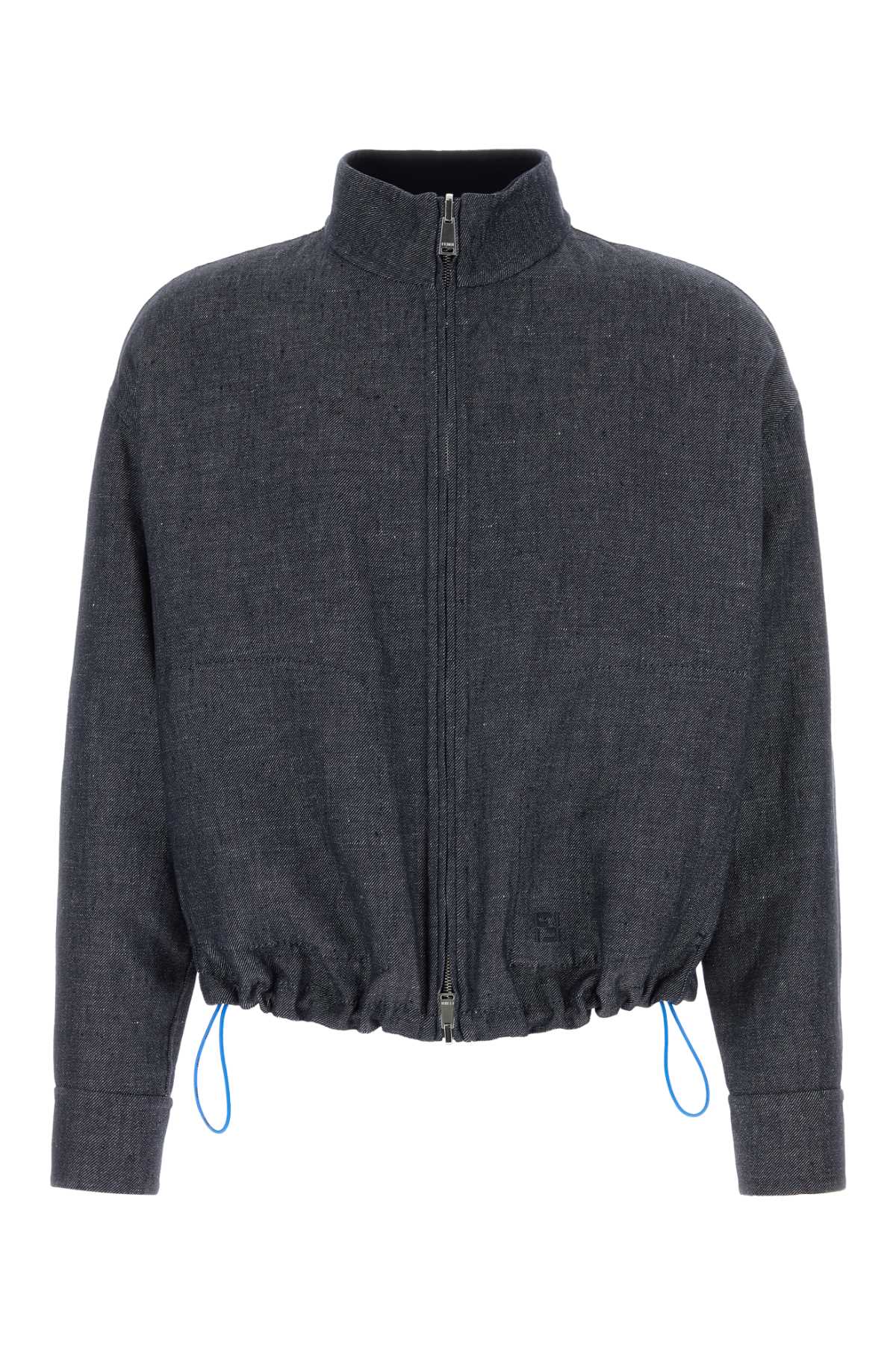 Linen Blend Jacket — Gray