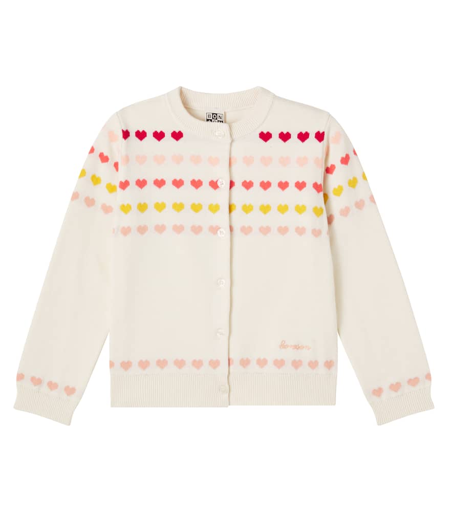 Laligne jacquard cotton cardigan
