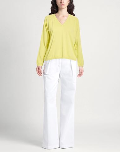 Woman Sweater Lime green Size 6 Cotton