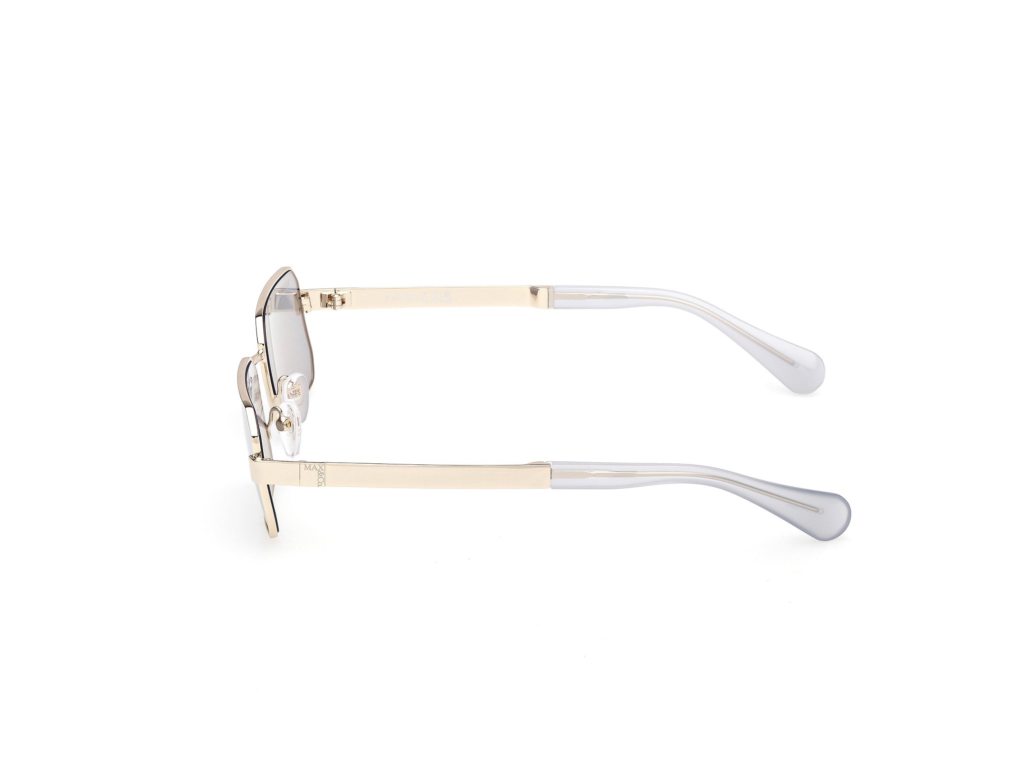 MAX&Co Mujer MAX&Co MO0140 32X Gafas de sol Metal Oro Azul Cuadrada Norma