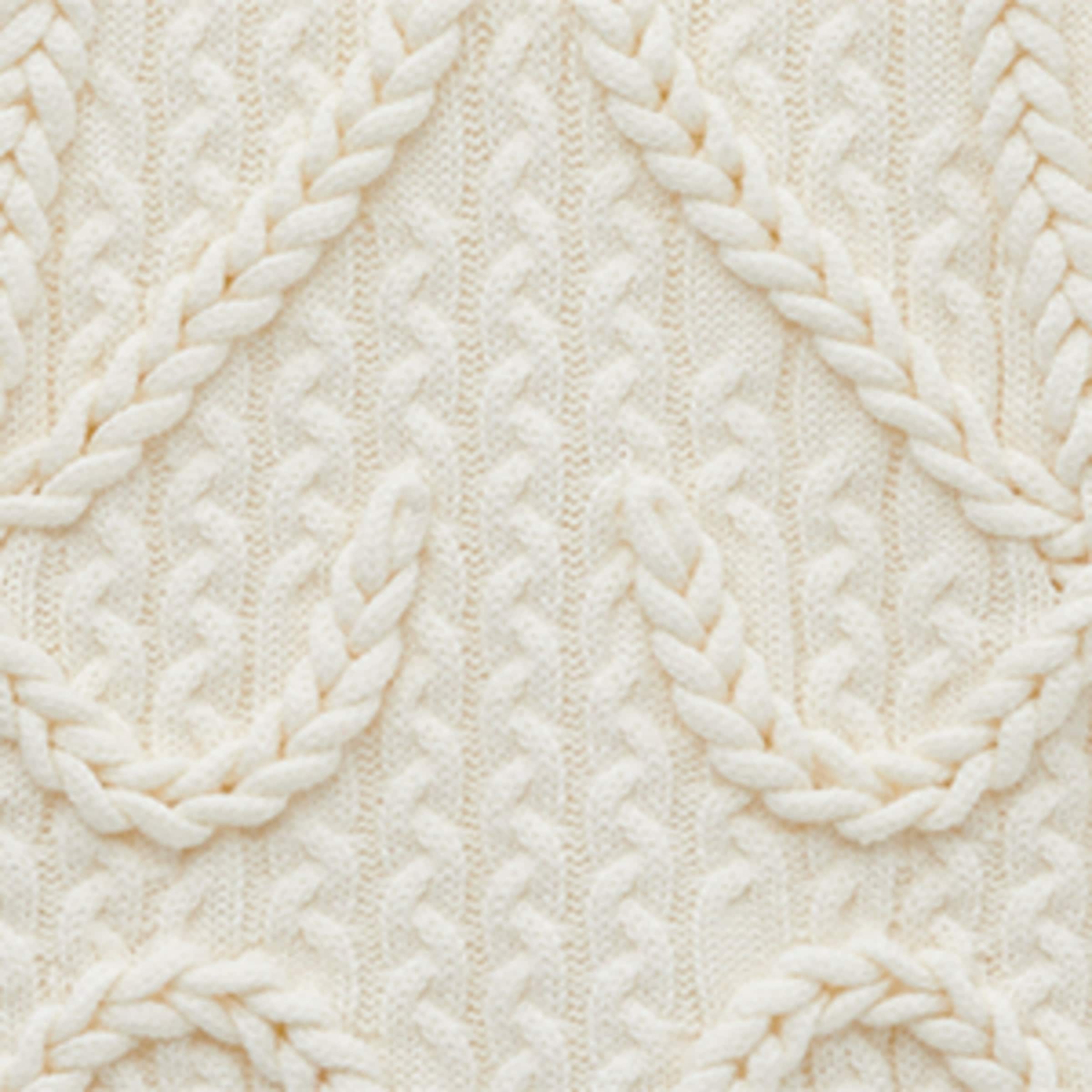 Wool Cable-Knit Anagram Sweater Vest