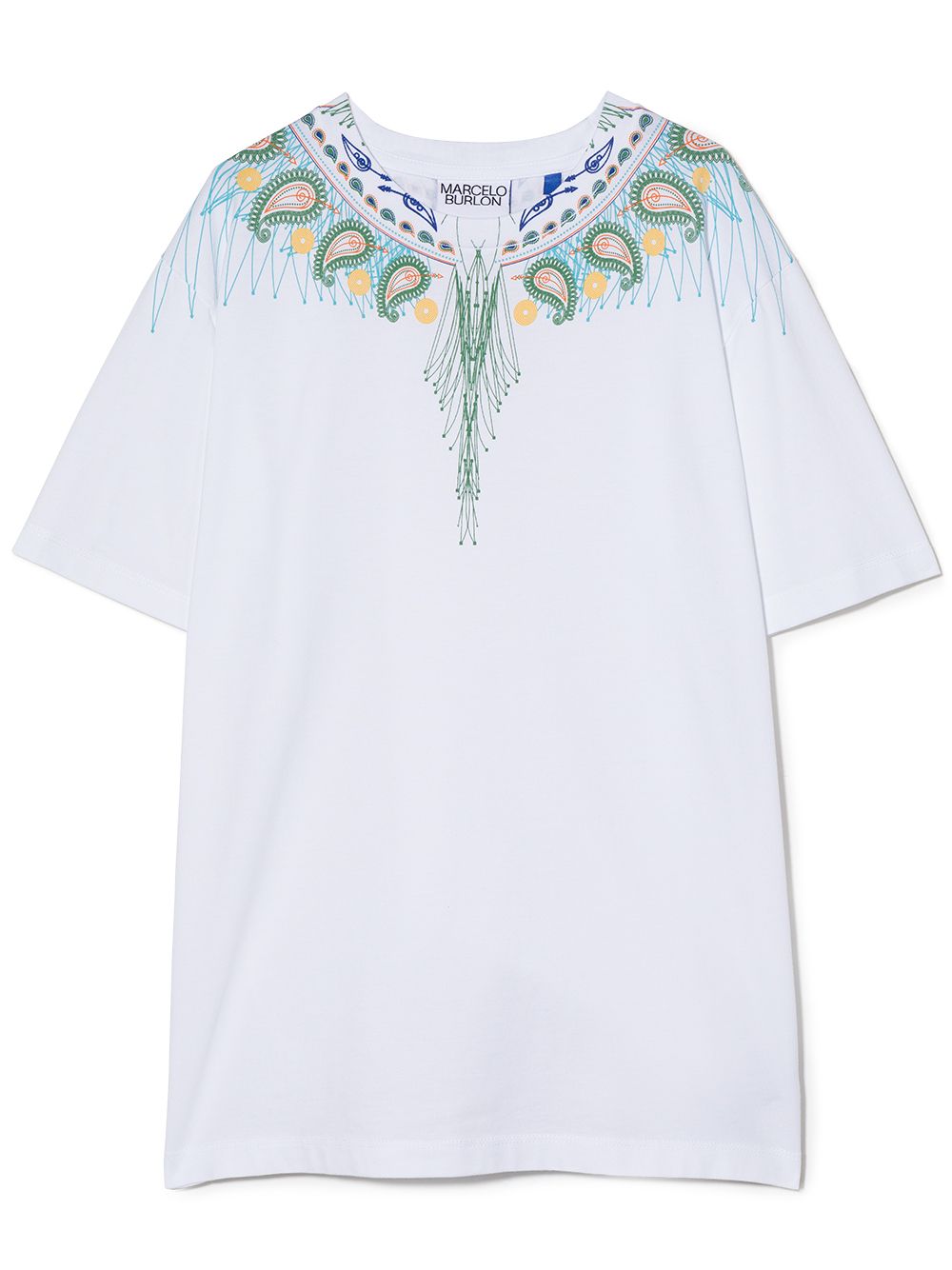 Wings-print cotton T-shirt - White