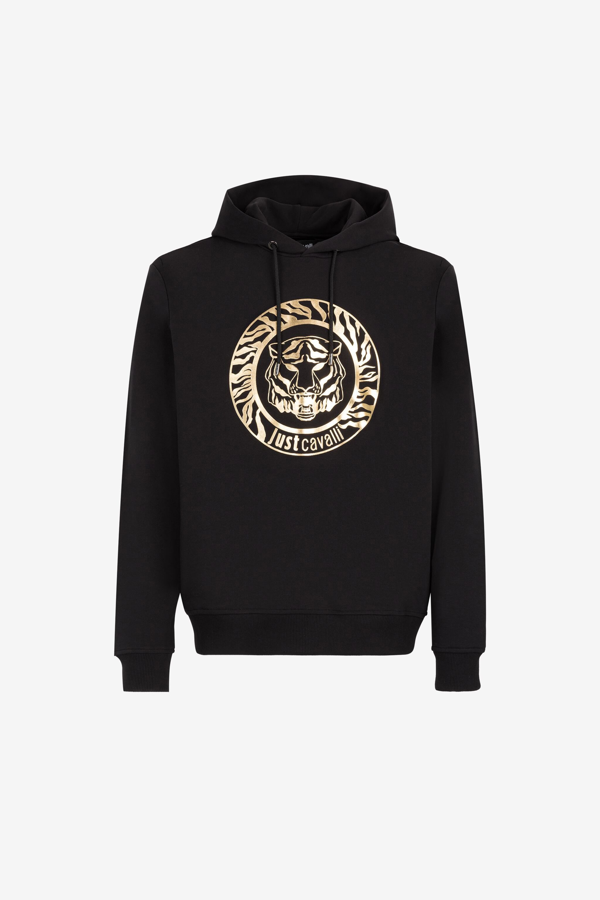 Just Cavalli Tiger And Logo-print Hoodie
