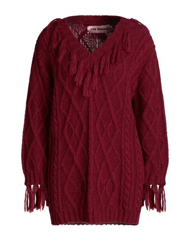 Woman Sweater Garnet Size 10 Acrylic, Mohair wool, Polyamide, Wool