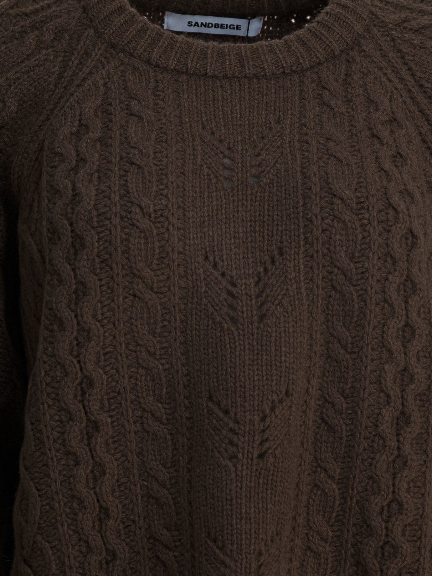 Sandbeige Strickwaren