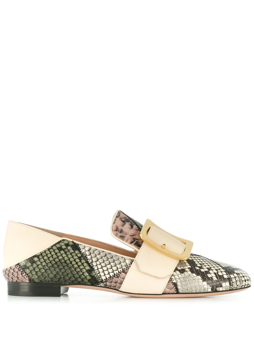Patchwork loafers - Grey